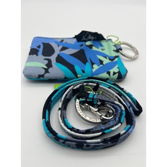Vera Bradley Womens Zip ID Case & Lanyard Camofloral Key Ring & ID Clip 3294 - Picture 5 of 5